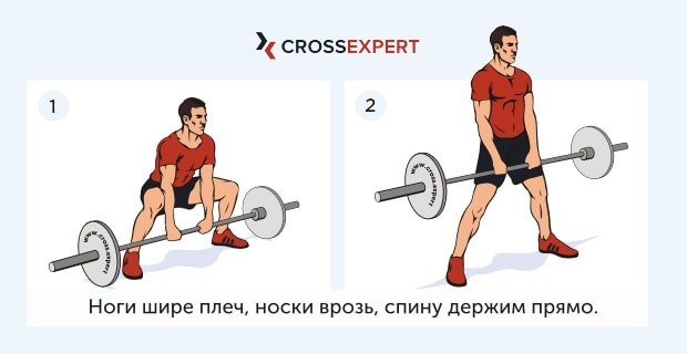 Становая тяга в стиле сумо