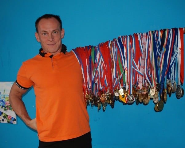 Андрей Ганин с медалями