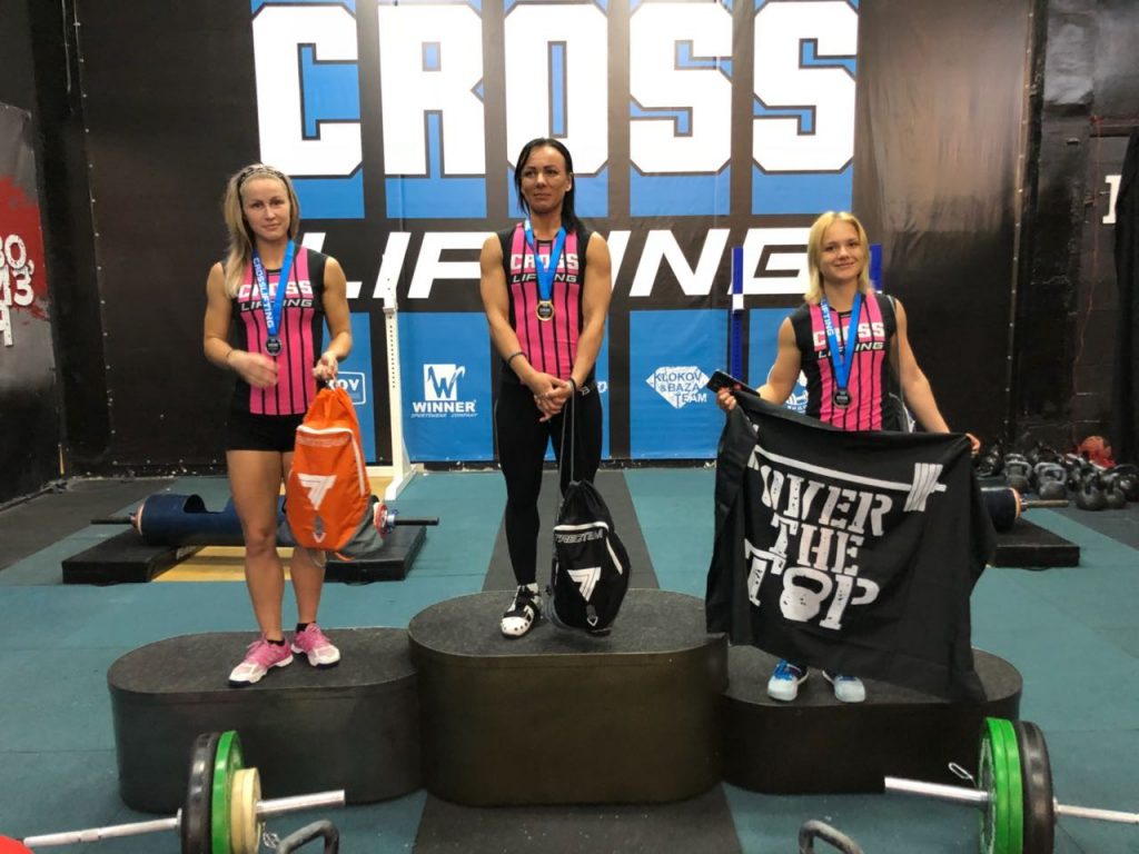 Женщины призёры категории 60kg-cup-central-region-of-crosslifting-2018