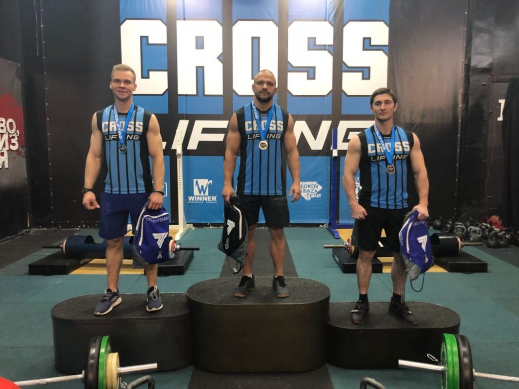 Призеры мужчины категории 80kg-cup-central-region-of-crosslifting-2018
