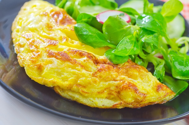 омлет с овощами