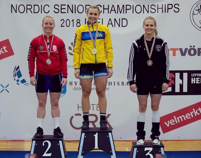 Тури Хельгадоттир стала бронзовым призером Nordic Weightlifting Championships 2018