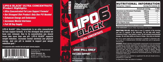 Nutrex Lipo 6 Black Ultra Concentrate