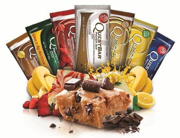 Много батончиков от Quest Nutrition