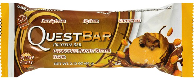 Questbar со вкусом шоколада и арахиса