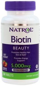 БАД от natrol для красоты с биотином 250 таблеток