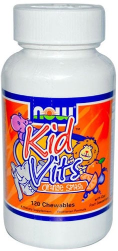 120 жевательных таблеток витаминов kid vits