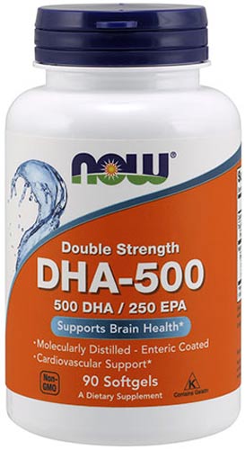 БАД с рыбьим жиром now dha-500 90 капсул