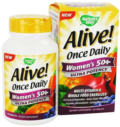 Добавка в упаковке 60 таблеток Alive Once Daily Women's 50+