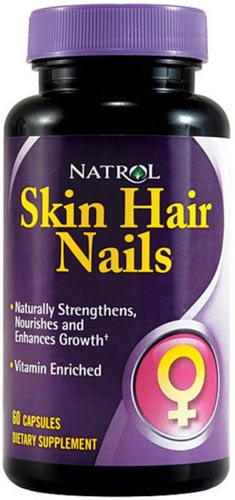 Добавка в виде капсул skin hair and nails