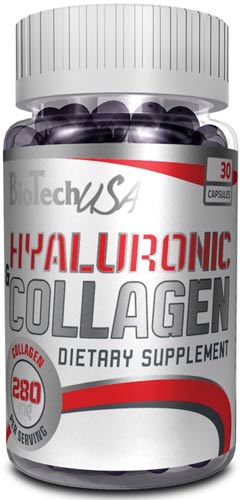 Добавка в упаковке из 30 капсул hyaluronic and collagen