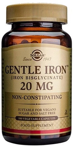 Iron gentle добавка 180 капсул 20 мг