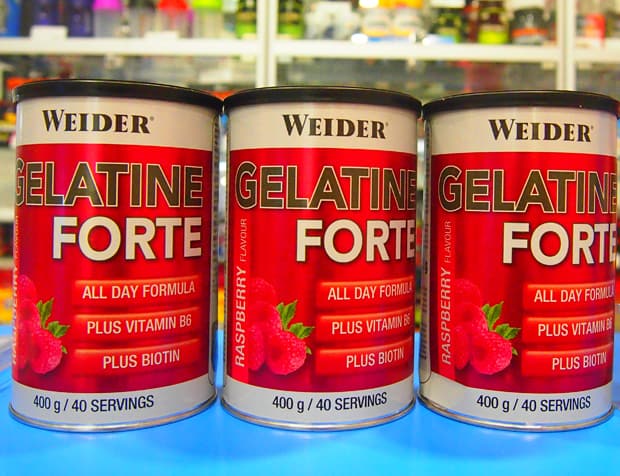 Три добавки с малиной Weider Gelatine Forte