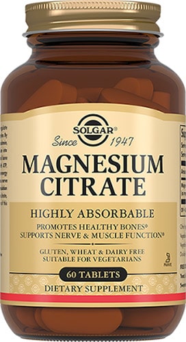 60 таблеток Добавка от Солгар magnesium citrate