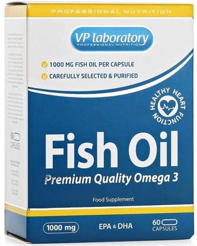 Добавка с рыбьим жиром vplab fish oil 60 капсул