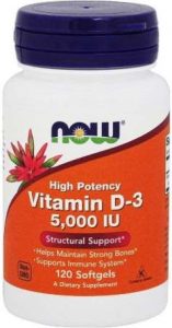 Добавка Витамин D-3, High Potency от Now Foods