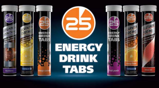 Баннер добавки 25 Energy Drink Tabs