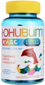 Добавка Юнивит Кидс с Омега-3 и холином