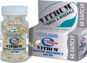 Упаковка добавки Vitamin E от Vitrum