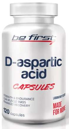 Упаковка капсул Be First D-Aspartic Acid