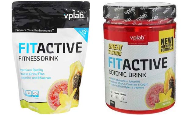 Два напитка VPLab Fit Active