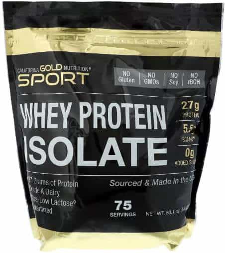 2270 грамм California Gold Nutrition изолят сывороточного протеина