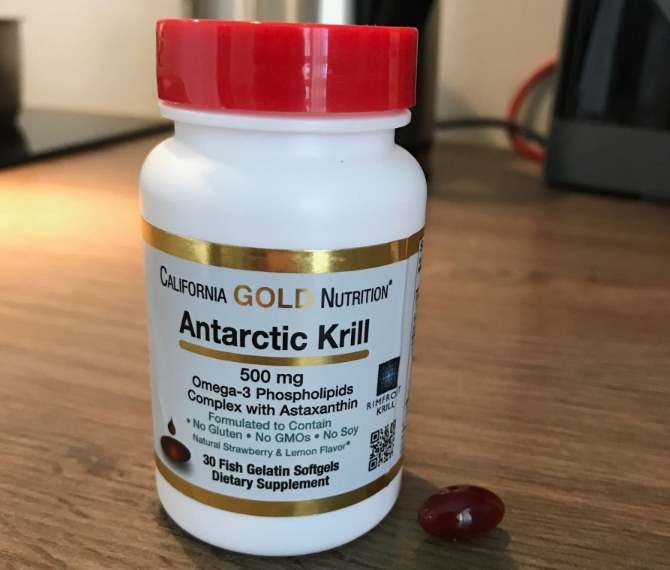 Капсулы Antarctic Krill California Gold Nutrition