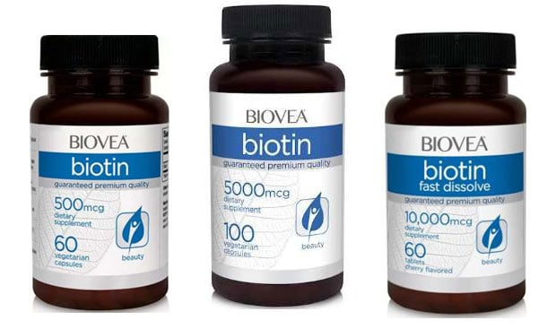 Три добавки biovea biotin
