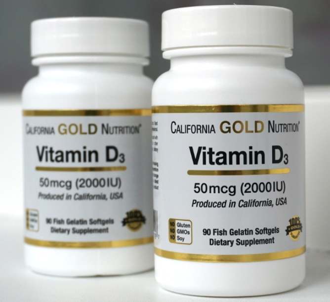 Капсулы в двух упаковках California Gold D3