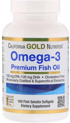 Добавка из 100 капсул Омега 3 California Gold