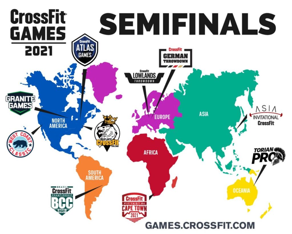 Карта CrossFit Games 2021